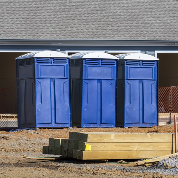 can i customize the exterior of the portable toilets with my event logo or branding in Danbury TX